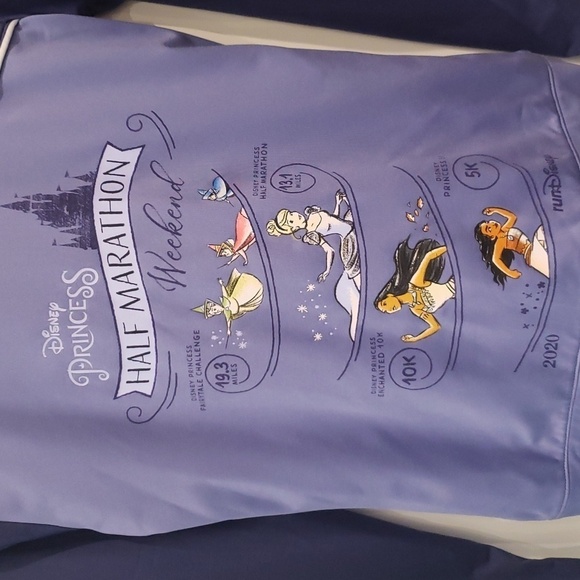 DISNEY Princess Jersey Purple Periwinkle Zip Up Half Marathon Weekend 2020 - Picture 11 of 14